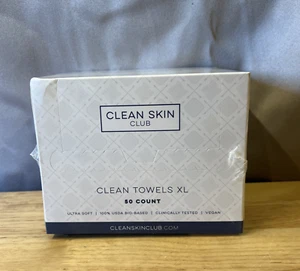 Clean Skin Club Clean Towels XL™, 100% USDA Biobased Face Towel, 50 Ct, 1 Pack - Picture 1 of 4