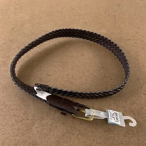 The Children’s Place Boys Size 4-7 Brown Faux Leather Uniform Braided Belt NWT - Picture 1 of 4