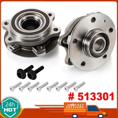 For Audi A4 A5 Quattro A6 A7 Allroad Q5 Front Wheel Hub Bearing Assembly PAIR Foto 1 de 4