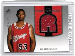 JERSEY USADA BEN GORDON 2005 SP FIRMA EDICIÓN SP NOVATO RETRO REMANENTES JUEGO - Imagen 1 de 1