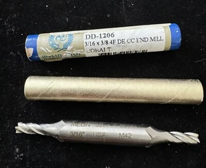 3/16” End Mill Cobalt Double End Melin Tool DD-1206 Retail $30 | T6 - Picture 1 of 2