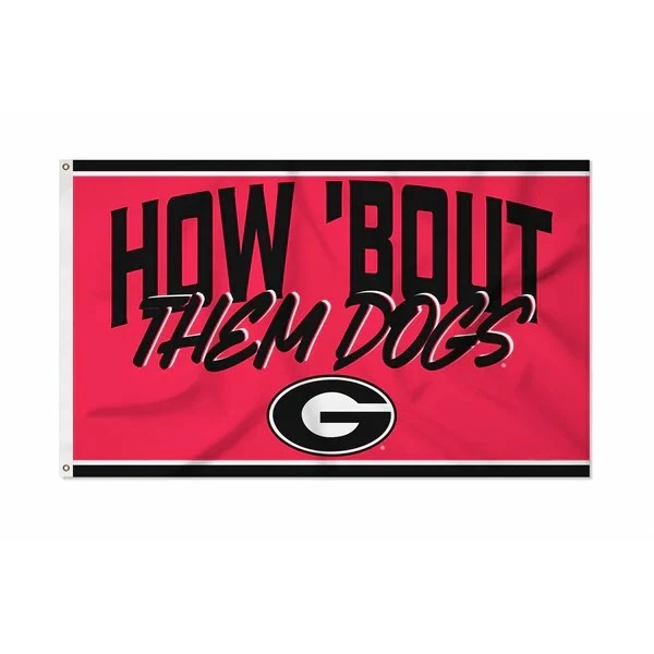 Bandera roja con logotipo del equipo Georgia Bulldogs bandera 3x5 pies Foto 1 de 1