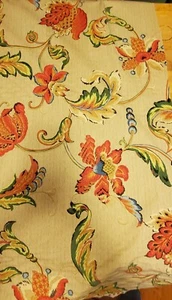 Gaston Y Daniel Fabric "Arganzuela" Pattern Floral Heavy Cotton Chintz Vtg 4 yds - Picture 1 of 8