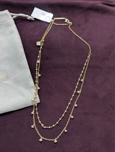 Kendra Scott Eve Gold Multi Strand Necklace in White Mix - Picture 1 of 6