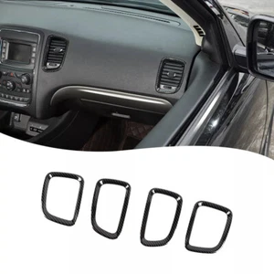 Cubierta de ventilación de aire acondicionado de consola central para Dodge Durango 2011+ carbono - Imagen 1 de 9