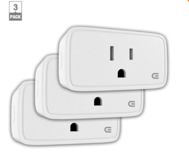 SMARTHOME Commercial Electric 15 Amp. Indoor Wi-Fi Smart Home Plug (3-Pack)