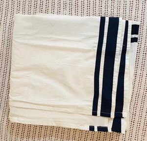 Pottery Barn Kids Navy-Blue Ribbon Pleat Crib Toddler Bed Skirt 28x52x16 NEW! - Picture 1 of 11
