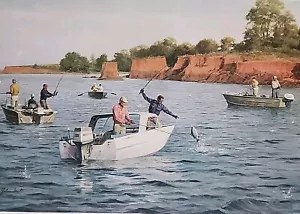 LAKE TEXOMA BY JOHN SCOTT FROM THE GARCIA COLLECTION LITHOGRAPH - Picture 1 of 5