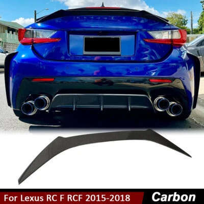 Alerón trasero de fibra de carbono real para Lexus RC F RCF cupé 2015-2018 - Imagen 1 de 4
