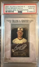 2021 Allen & Ginter X Ryan Mountcastle Auto Silver Mini Framed Autograph - 09/20