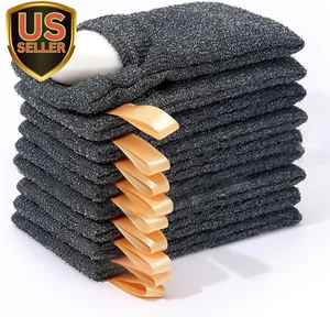 9-Packs Soap Bags, Soap Exfoliating Saver, Body Scrubber Shower Sponge for Sh... - Picture 1 of 1