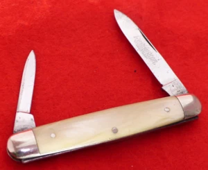vintage Remington UMC USA R6465 3" Closed 2 Blade Cracked Ice Equal End knife - Picture 1 of 6