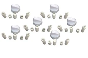 6 X Perilla de Control Universal Blanca Beko Baumatic Cocina Horno Placa - Imagen 1 de 3
