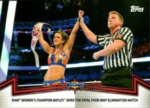 Topps WWE 2018 división de mujeres partidos memorables momentos #RAW- 9 Bayley - Imagen 1 de 2