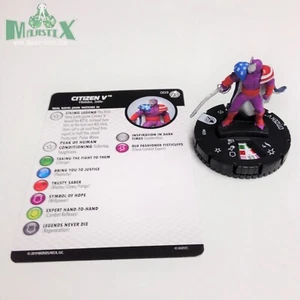 Heroclix Captain America and Avengers set Citizen V #003 Common figure w/card! - Picture 1 of 1