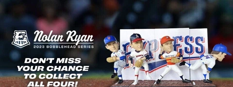 Nolan Ryan Round Rock Express Bobblehead Career Set: Pre-Sale Cover