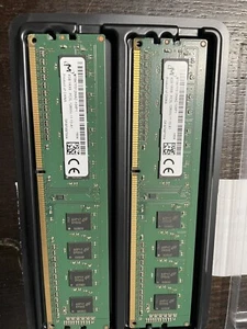 Micron 2x4GB PC3-12800 Ddr3 Desktop Memory - Picture 1 of 2