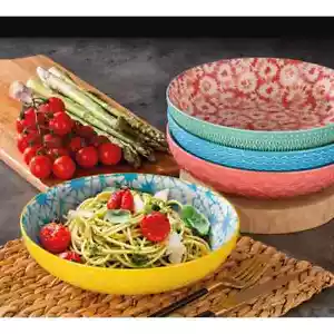 Signature Housewares Stoneware Serving Bowls, 4 Piece - Picture 1 of 3