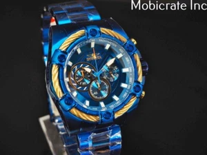 Nuevo Reloj Invicta Para Hombre 52mm AZUL LÁBLA Perno Cuarzo Cronógrafo Acero Inoxidable - Imagen 1 de 8