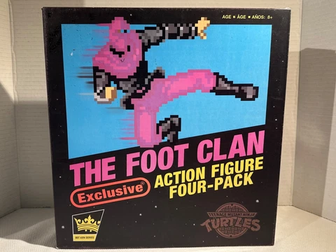 TEENAGE MUTANT NINJA TURTLES BST AXN SERIES THE FOOT CLAN EXCLUSIVE 4 PACK Cover
