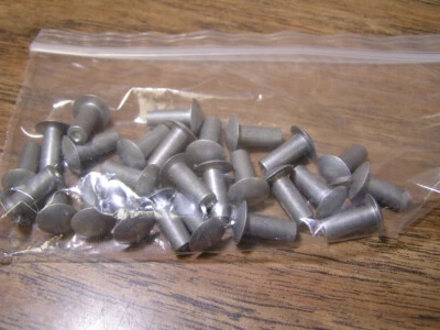 Rebites de alumínio, cúpula, cabeça redonda, + 5/8" cabeça a ponta. Quantidade 25 peças - Imagem 1 de 4