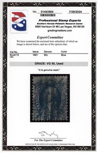 US Scott #72 | Gebraucht | Gut | PSE Cert - Bild 1 von 3