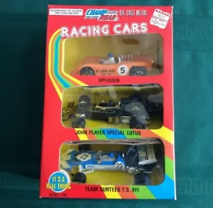 1976 VINTAGE CHAMP OF THE ROAD DIECAST RACE CARS VERY RARE (McLaren, Lotus +1) - Picture 1 of 4