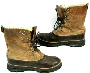Sorel Eddie Bauer braune isolierte Winter Schneestiefel hergestellt in Kanada Größe 8 - Bild 1 von 10
