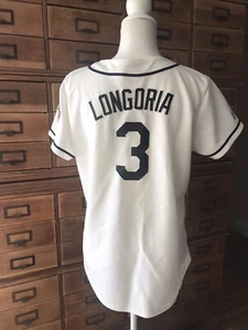 MAJESTIC AUTHENTIC EVAN LONGORIA TAMPA BAY RAYS JERSEY WORLD SERIES 2008 - Picture 1 of 8
