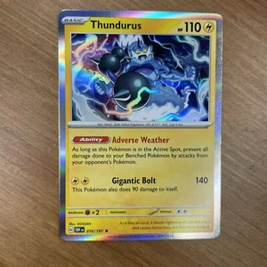 Pokémon SV: Obsidian Flames - Thundurus 070/197 - Holo Rare [NM] - Picture 1 of 2