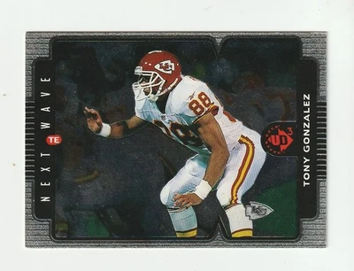 1998 Upper Deck UD3 Next Wave #NW47 Tony Gonzalez card, Kansas City Chiefs HOF - Image 1 of 2
