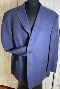Joseph & Feiss Herren Blazer blau Seide 3 Knöpfe 50R ohne Schlitz - Bild 1 von 10