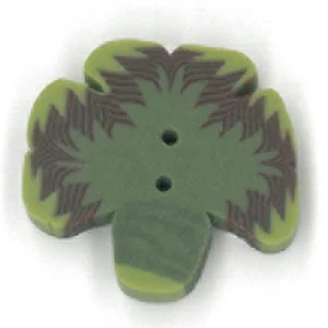 Three Leaf Clover 2260 by Just Another Button Company Buttons - Picture 1 of 5
