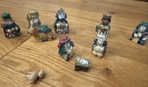 Belén Set 10 Piezas Miniatura Polystone Estatuillas Giftco Dulce Navidad - Imagen 1 de 7