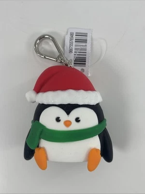 NUEVO Bath & Body Works VACACIONES Navidad PINGÜINO Bolsillo*Llavero Soporte Bac Foto 1 de 3