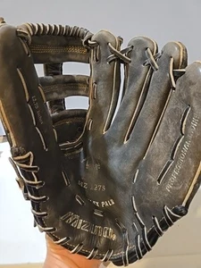 Mizuno Genuine Leather MZ 1275 Glove Professional Model Super Flex Palm Used - Picture 1 of 8