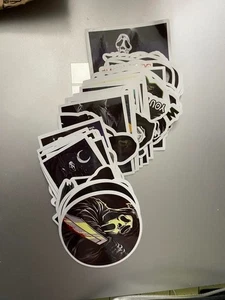 50 Sticker Lot Scream Ghostface Ghost Face Stickers Halloween Horror Fan Art New - Picture 1 of 8