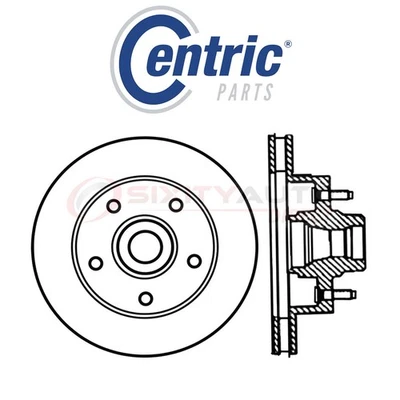 Centric Disc Brake Rotor for 1995-1997 Dodge B2500 3.9L 5.2L 5.9L V6 V8 - ku - Image 1 of 4