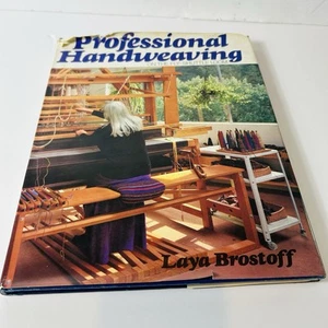 Professional Handweaving on the Fly Shuttle Loom Laya Brostoff Vintage HC 1978 - Foto 1 di 8