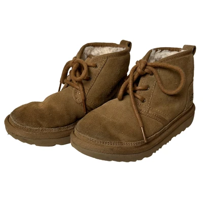 Botas Chukka Ugg Iconic Neumel Niños Tostadas Con Cordones Talla 1 Foto 1 de 4