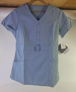 Grey's Anatomy by Barco Damen hellblau V-Ausschnitt Taschen Scrub Top Größe S. - Bild 1 von 12