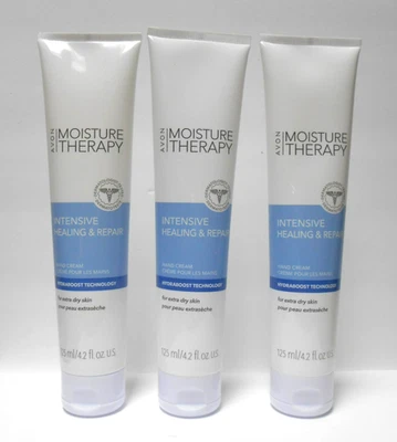 Crema de manos 3 Avon Moisture Therapy Intensiva de curación y reparación 4,2 fl oz SELLADA Foto 1 de 3