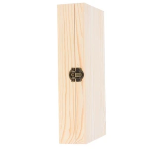 Scatola Portaoggetti con Coperchio Cerniera Chiusura Blocco Ricordi Scatole Legno per Contenitore Legno - Foto 1 di 17