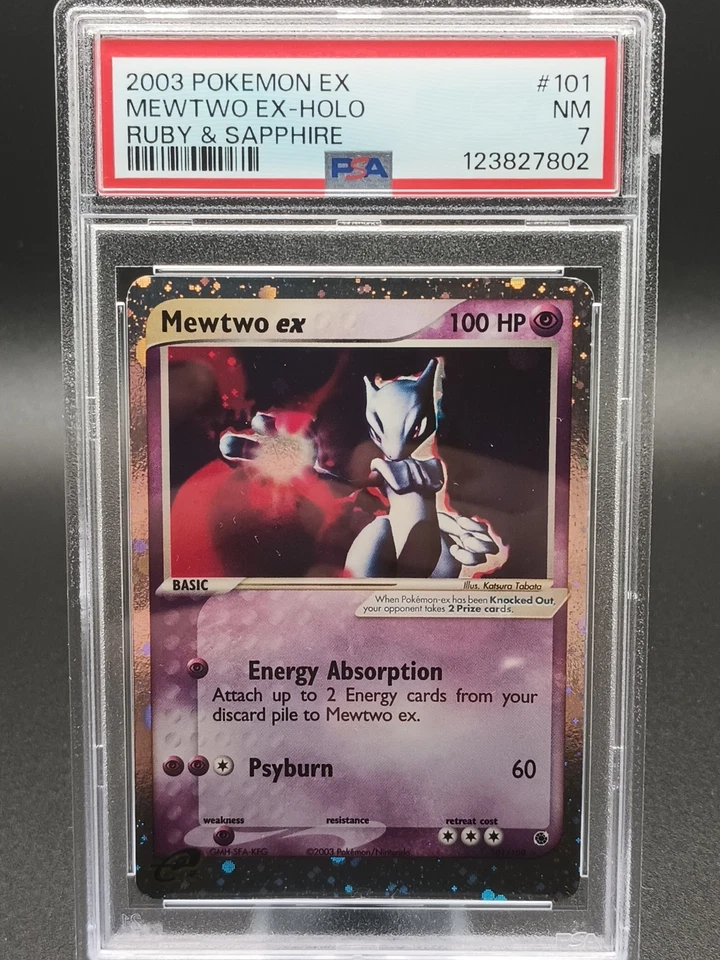 Mewtwo ex 101/109 Ruby and Sapphire Holo PSA 7 NM - Image 1 of 4