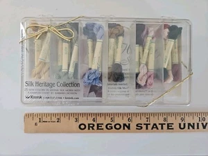 Kreinik Mfg. SILK HERITAGE COLLECTION 25 Silk Mori Threads & Pattern SKMA013 NIB - Picture 1 of 5