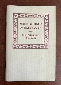 Interesantes orígenes de palabras inglesas y nuestro idioma cambiante Merriam 1949 - Imagen 1 de 8