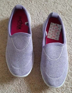 New/Tagged Ladies Full Soft Trainer, Lilac by Chix, Size 4, White Sole - Picture 1 of 8