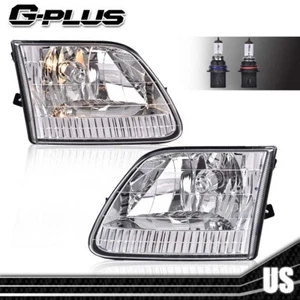 Fit For 97-03 Ford F-150 Headlight 97-99 F-250 97-02 Expedition Left&Right Pair - Picture 1 of 9