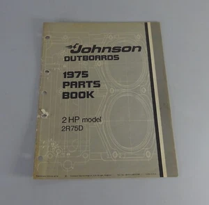 Teilekatalog OMC Johnson Outboards / Außenborder 2 PS Models Stand 1975 - Picture 1 of 1