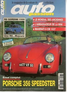 AUTO PASSION 98 TEST PORSCHE 356 SPEEDSTER R8 GORDINI 1100 MASERATI 6CM 1937 - Bild 1 von 2